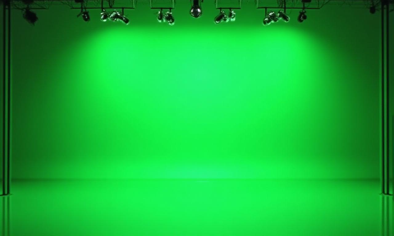 Oorspronkelijke opname in de green screen studio
